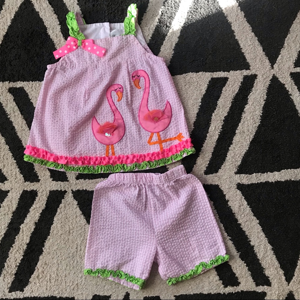 Rare Editions Flamingo Two-Piece Set